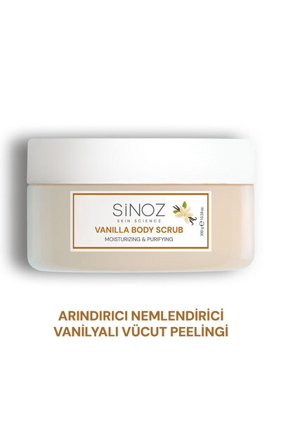 SİNOZ Body Scrub Besleyici Arındırıcı Nemlendirici Vanilyalı Vücut Peelingi 3...