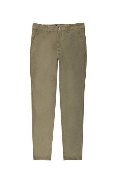 Abdullah Kiğılı Regular Fit Standard Cut Lycra Velvet Trousers