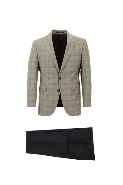 Abdullah Kiğılı 7 Drop Slim Fit Wool Blend Suit