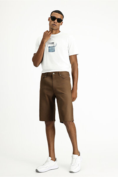 Kiğılı Regular Fit Standard Cut Cotton Bermuda Shorts