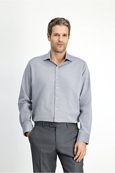 Kiğılı Long Sleeve Classic Patterned Cotton Shirt