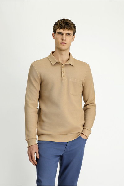 Kiğılı Guler polo Regular Fit Bumbac cu buzunare cu model Swea tricou