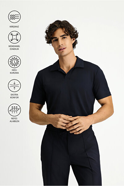 Kiğılı Polo Neck Regular Fit T-Shirt