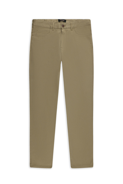 Abdullah Kiğılı Slim Fit Slim Fit Patterned Lycra Canvas / Chino Trousers