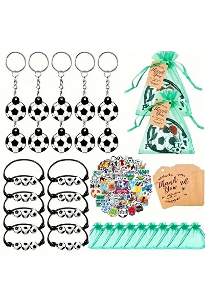 Choice light green 90pcs/10Set Football Party Souvenirs, Including Key Chains...