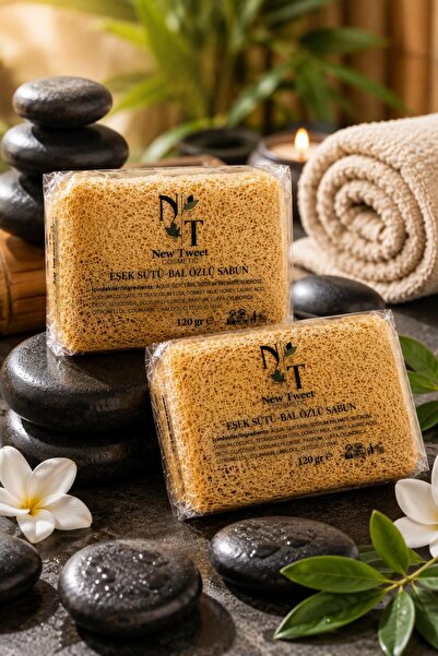 new tweet 2' Pumpkin Fiber Donkey Milk Honey Extract Soap 120Gr