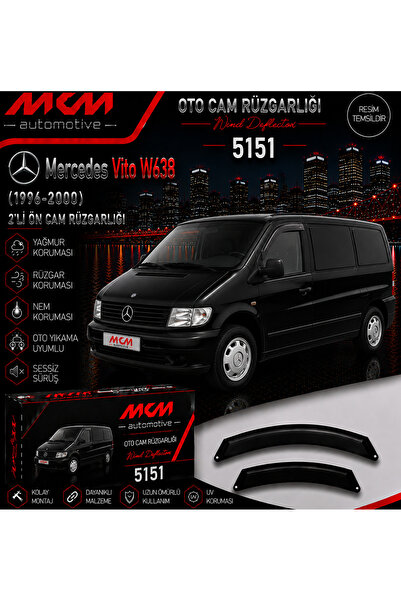 MKM Mercedes Vito W638 Ön Mugen Cam Rüzgarlığı 1996 - 2000