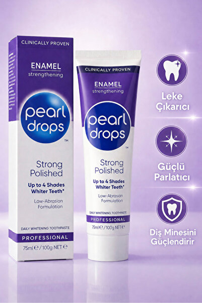 Pearl Drops Strong - Leke çıkarıcı Beyazlatıcı Diş Macunu 75 ml - Güçlü Parla...
