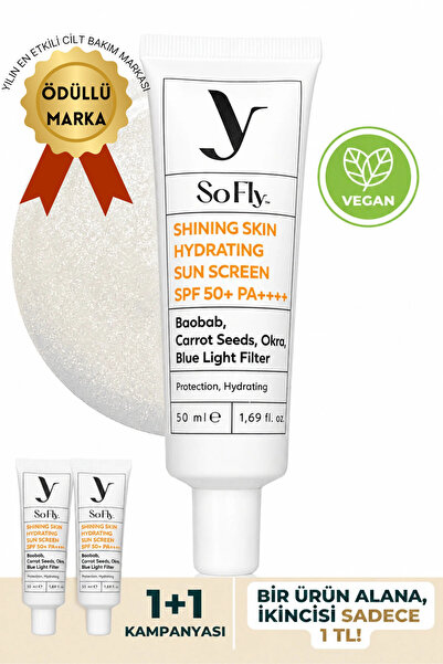 So Fly Shining Skin - Hydrating Sunscreen Spf50 Pa 50ml