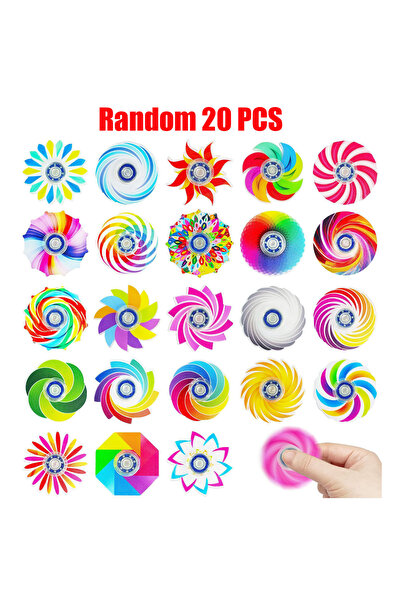 choice2 Random 20 PCS 5/10/20pcs Mini Ranbow Fidget Spinner Sensory Stress Re...