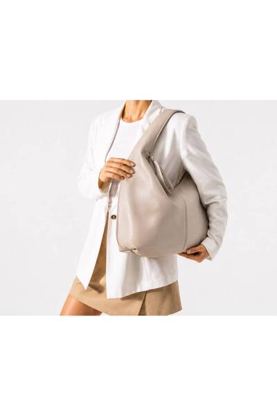 PaminBags Aksesuar Oval Yumuşak Kumaş Büyük Salaş Çanta PMN0015