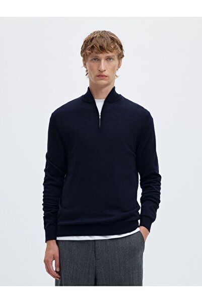 Selected Homme Half-zip jumper 100% Merino wool