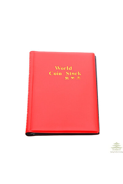 Choice1 B-Red 120 Coins 120-480 Coin Collectible Organizer Memorial Album Col...