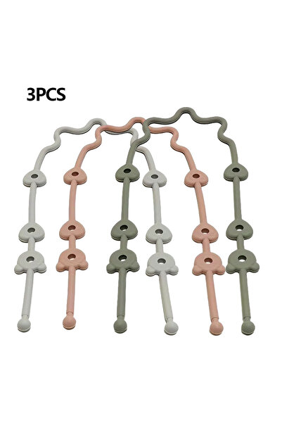 Choice11 B 3PCS 1/9PCS Silicone Pacifier Anti Drop Chain Baby Toy Teether Ant...