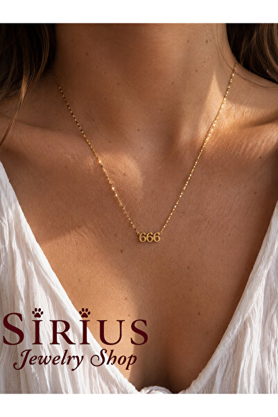 sirius jewelry Altın Kaplama Melek Sayıları Kolyesi