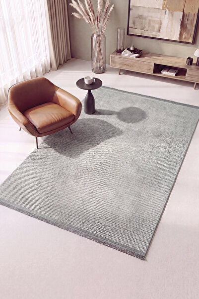 Cool Halı Mikasa Mks Plain Gri Yumuşak Dokulu Halı Kilim Salon Koridor Kesme ...