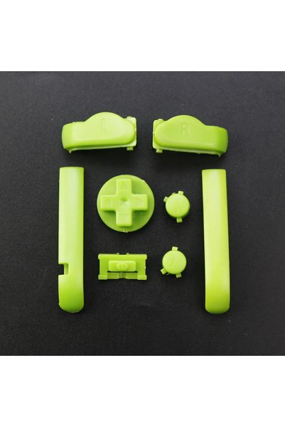 Choice10 مجموعة أزرار أصلية عالية الجودة باللون الأخضر لجهاز Gameboy Advance ...