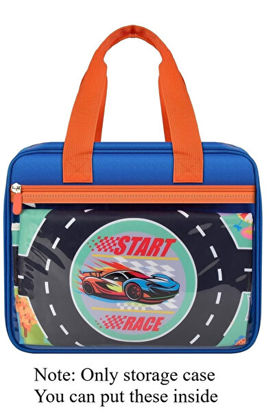 Choice Blue Toy Car Storage Case Compatible with Hot Wheels for Matchbox for ...