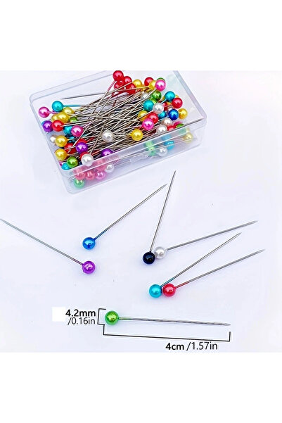 Choice 100pcs 100pcs/pack Kintted Pearl Light Locating Pins Patchwork Sewing ...
