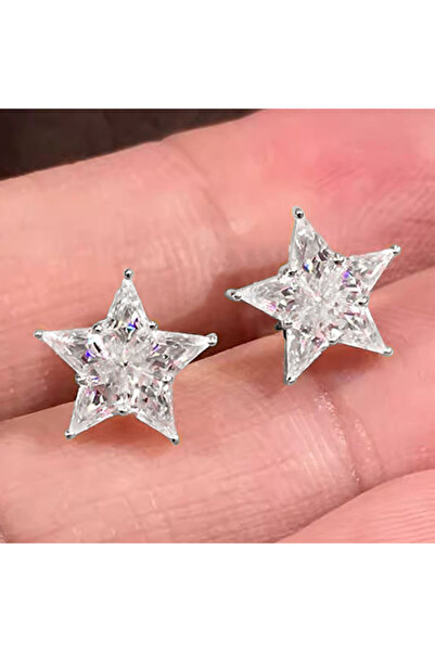 Choice1 E6017 Huitan Charming Women Stud Earrings Star Shaped Fresh Style Wed...