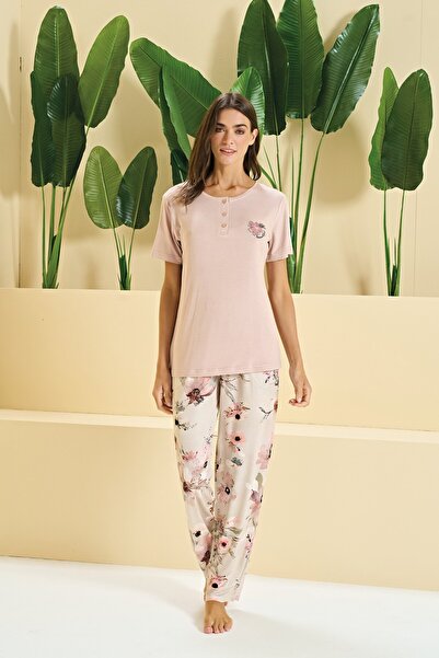 Over Sleep by Poleren Over Sleep 3356 Kadın Pijama Takım