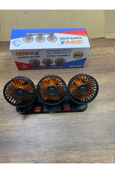 YGT Vantilatör 3 Lü Usb Bağlantılı 360 Derece Dönebilen