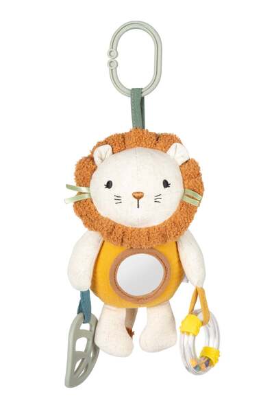 Small Foot Figurină Leu Mic Suspendată – Jucărie Textilă pentru Bebelusi cu Z...