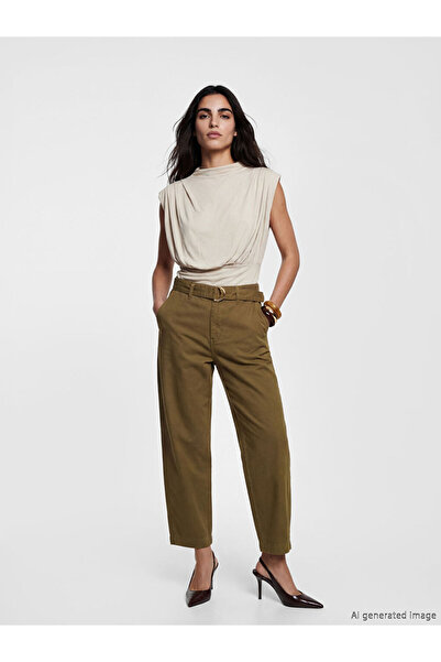 LC Waikiki Belted Barrel Fit Women's Jean Pants from Uzg Store for Style Enth...