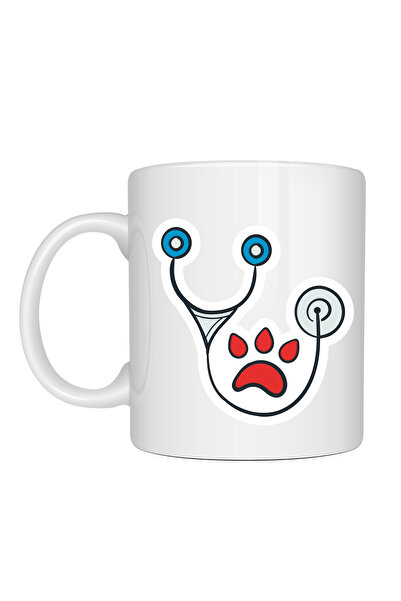 Generic Brand Veterinary Themed Porcelain Mug Model 178 – Coffee Cup with Paw...