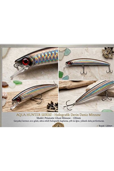 POWEREX Crystal Minnow 120 mm. 15,5gr. 0-1,5m. Floating Sahte Balık Sahte Yem...