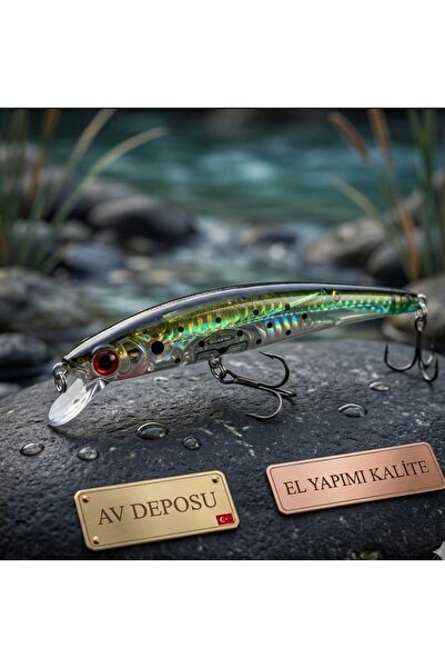 POWEREX Crystal Minnow 120 mm. 15,5gr. 0-1,5m. Floating Sahte Balık Sahte Yem...