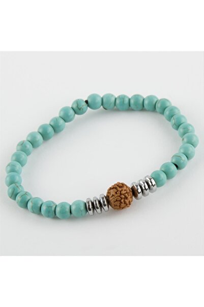 ZERO LAND Gldisptm Turquoise L (20614) Natural Stone Bracelet-Turquoise