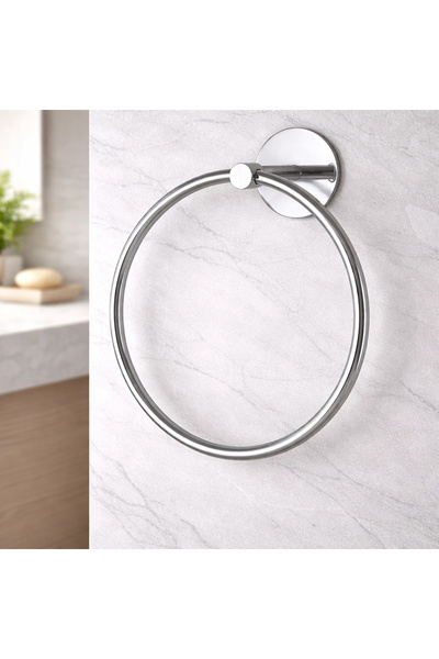 ÇELİK BANYO PI10-011 - PIRIL YUVARLAK HAVLULUK (YAPIŞKANLI)