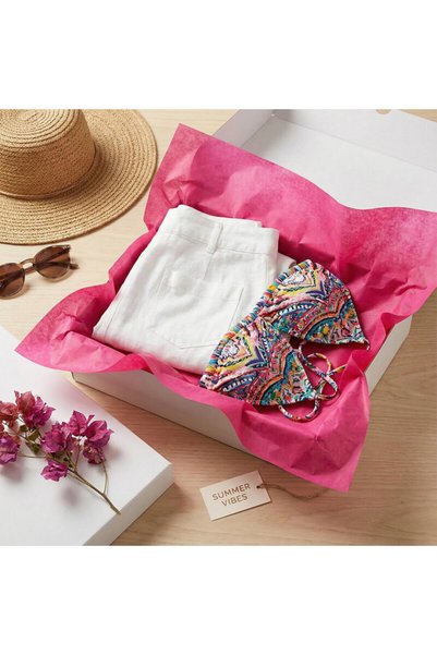 koliciabla Fuchsia Pelur Paper (50X70 cm) - 100 Pieces the Most Vibrant Color of Fashion (20 Gr)