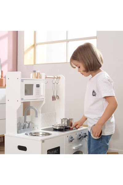 Viga White kitchen with lights and sounds,