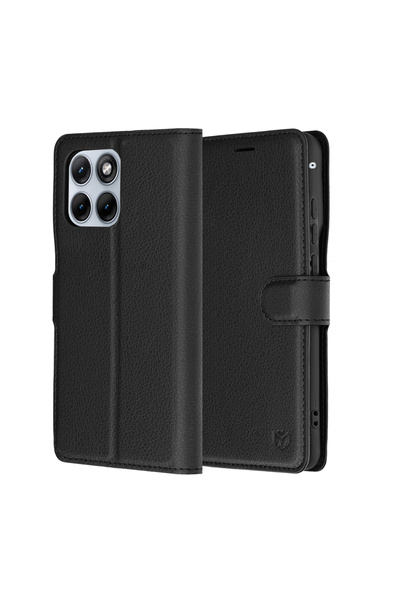 Stef's Cat Husa pentru Motorola Edge 70 Fusion, Stef's Cat, Leather Folio, negru