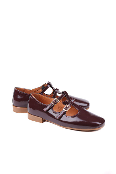 stato Γυναικείες μπαλαρίνες Oxford με διπλή πόρπη από γνήσιο δέρμα, καθημεριν...