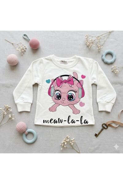 Victorino Bluza fetite cu pisica - Meaw-la-la