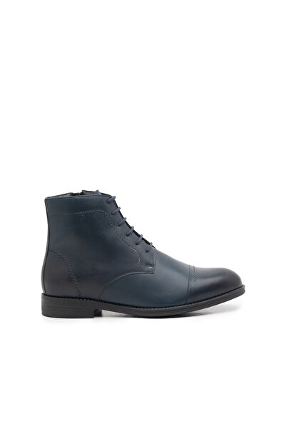 UrbanShoes Men's genuine Leather boots, Leofex - 914 Blue Box