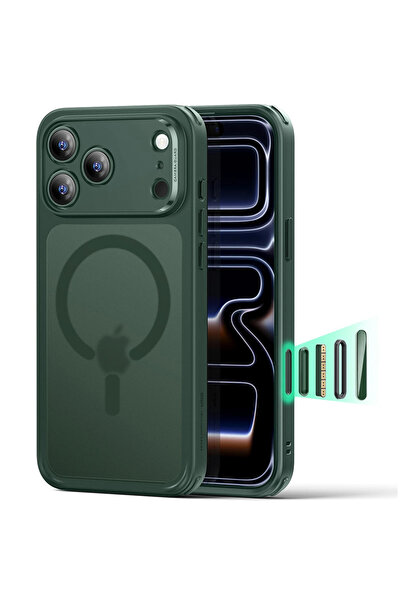 ESR Husa pentru iPhone 17 Pro Max, Classic Hybrid HaloLock, protectie antisoc...