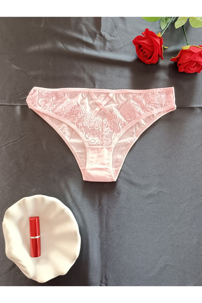 ZENA UNDERWEAR Mia Women's Lace Underwear Panties with Cross Detail on the Front