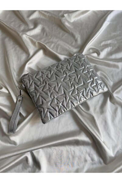Meryem Çanta Star Star Stitched Glitter Women's Portfolio & Clutch Bag