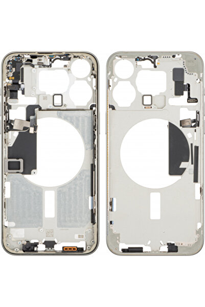 Apple iPhone 15 Pro Max Middle Case, Beige (Titanium), Swap