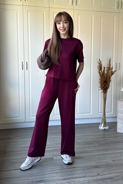 Dilay Gökoğlu Butik Σετ Παντελόνι και Μπλουζάκι από Ύφασμα Modal