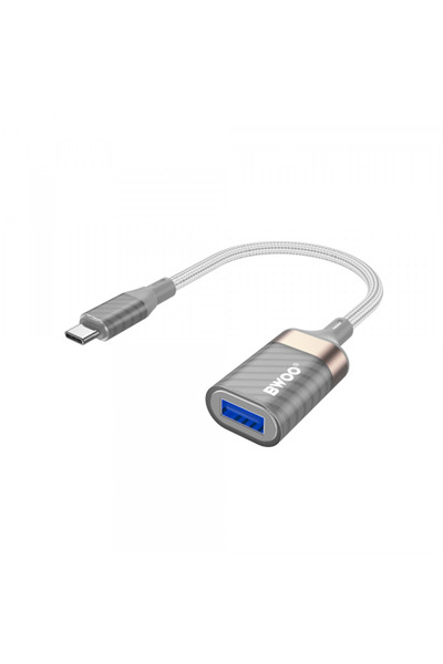 Bwoo Adaptor OTG USB-C - USB-A BZ69, Gri