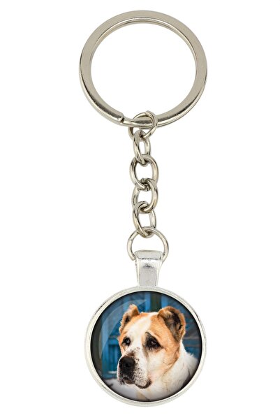 Art - Dog Central Asian Shepherd Dog - keychain with your photo, key decorati...