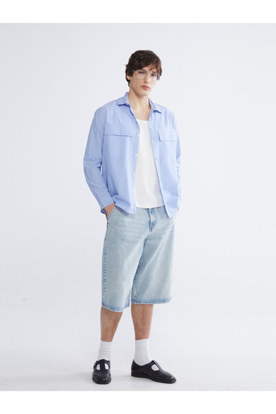 LC Waikiki Pantaloni scurți din denim pentru bărbați, croială lejeră