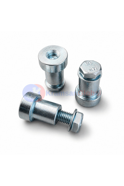 KramsanGlobal 8x30 Kremayer Dişli Bağlantı Aparatları (Civata+Somun+Pul) (3 L...