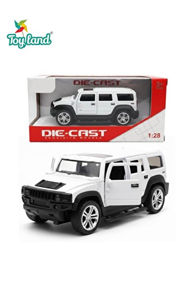 TOY LAND 1:28 Scale Die-Cast SUV Model Car – Metal Body with Openable Doors, ...