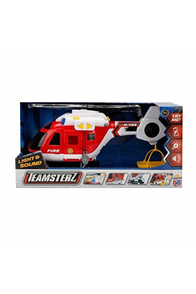 Teamsterz Elicopter de salvare, Teamsterz, cu lumini si sunete, Rosu